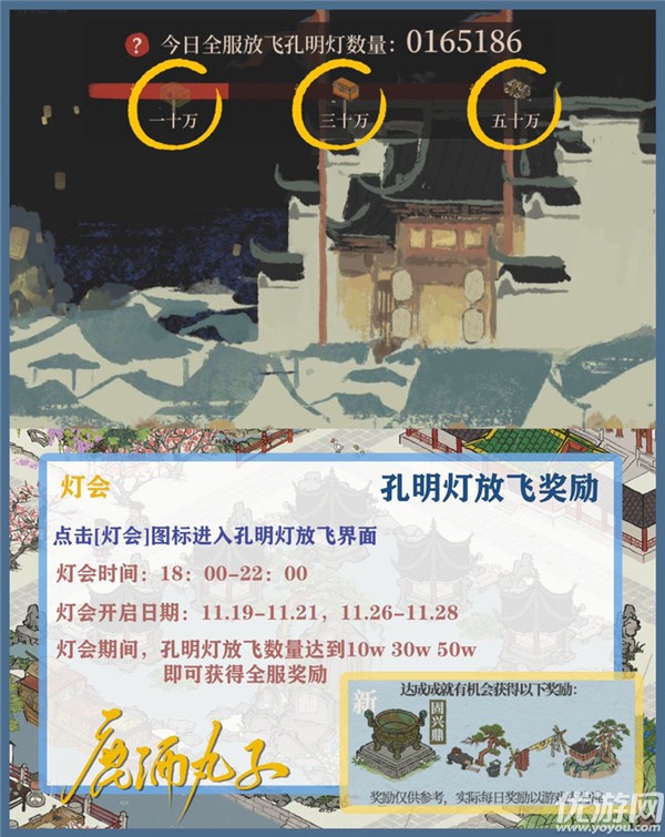 江南百景图大禹治水像怎么领取 下元灯会活动攻略