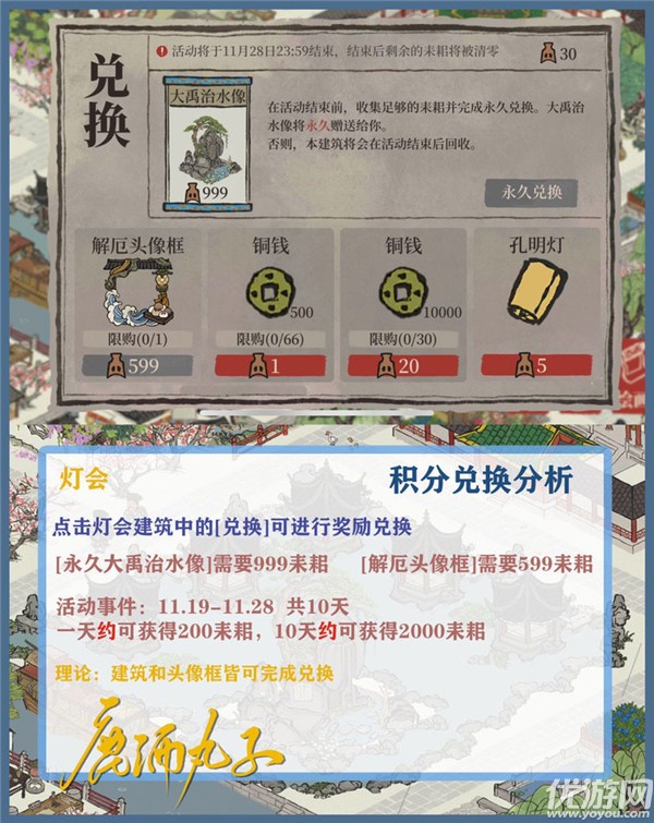 江南百景图大禹治水像怎么领取 下元灯会活动攻略